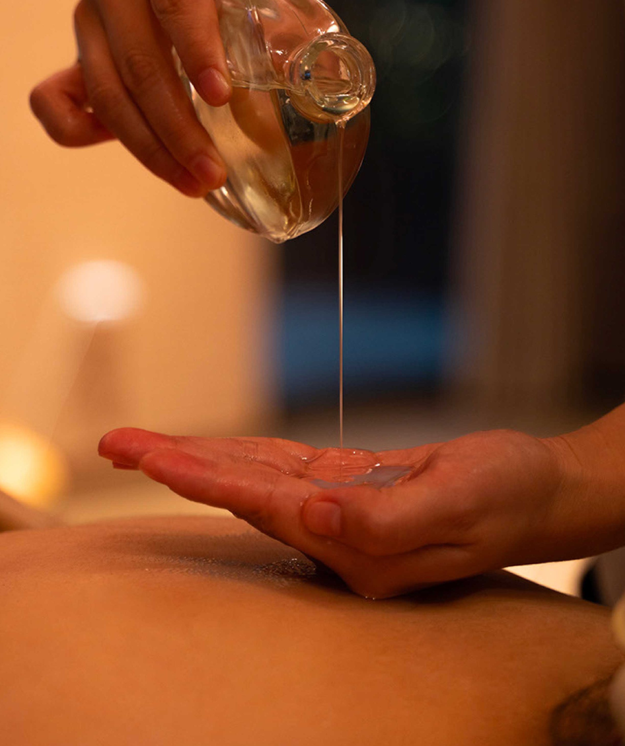 Breast essential oil massage